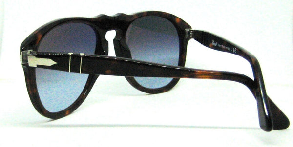 Persol NOS Vintage  Azure Top Gradient Lenses 649 Havana New w/case Sunglasses