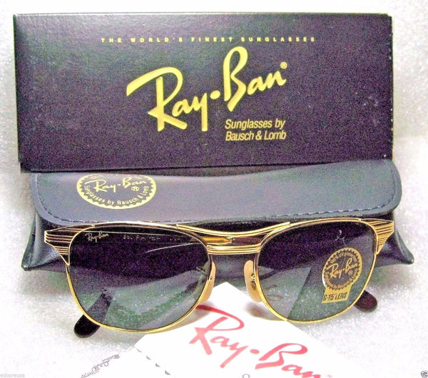 Ray-Ban USA NOS Vintage 90s B&L Signet Classic Metals W0386 NewInBox Sunglasses