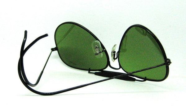 Ray-Ban USA 1980s Vintage B&L NOS Aviator RB-3 Outdoorsman Black New Sunglasses