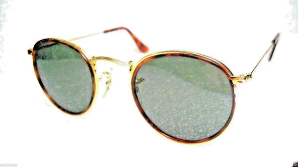 Ray-Ban USA Vintage NOS B&L Tortuga Round W1675 Classic Metals New Sunglasses