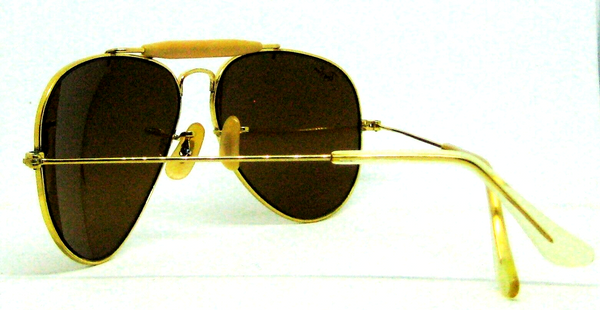 Ray-Ban USA Vintage 1980s B&L Aviator Driver TGM Outdoorsman I Sunglasses & Case