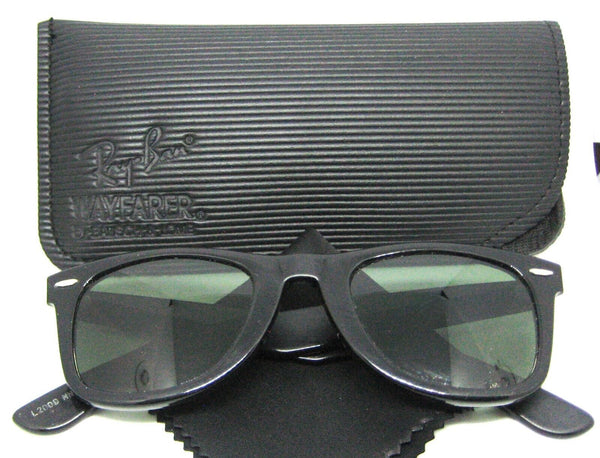 Ray-Ban USA Vintage 1970s B&L Wayfarer L 2009 Gloss Ebony 5024 Xlnt Sunglasses