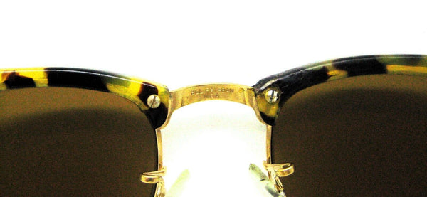 Vintage B&L Ray Ban USA B-15 Tortoise Square Antique Clubmaster W1483 Sunglasses