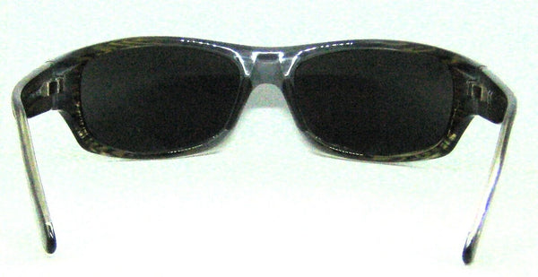 Maui Jim Kaiwi Channel Polarized Wrap Grey Woodgrain Mint Sunglasses & Case