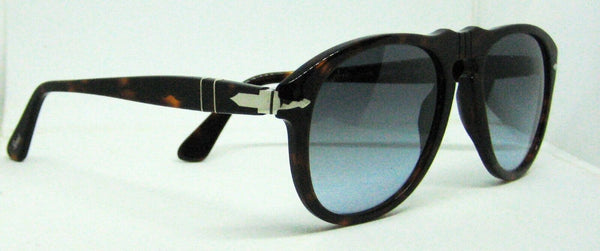 Persol NOS Vintage  Azure Top Gradient Lenses 649 Havana New w/case Sunglasses
