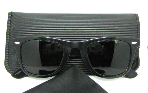 Ray-Ban USA Vintage 1970s B&L Wayfarer L 2009 Gloss Ebony 5024 Xlnt Sunglasses