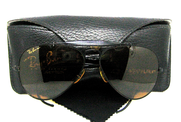 Ray-Ban USA B&L Aviator Chromax 58mm 4-Driving Black Chrome Excellent Sunglasses