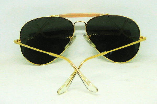 Ray-Ban USA B&L NOS Diamond Hard Aviator Outdoorsman II Bravura Deep Groove Sunglasses