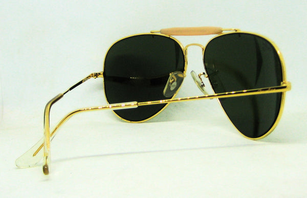 Ray-Ban USA B&L NOS Diamond Hard Aviator Outdoorsman II Bravura Deep Groove Sunglasses