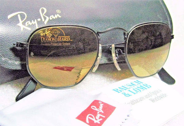 RAY-BAN NOS VINTAGE B&L HEXAGON *DIAMOND HARD SURVIVOR 3 W1910-B *NEW SUNGLASSES - Vintage Sunglasses 