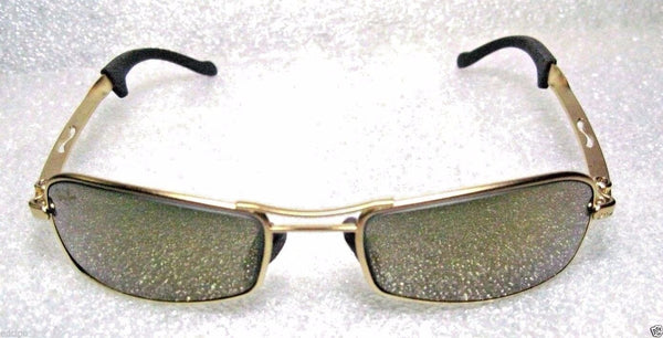 RAY-BAN *NOS VINTAGE B&L ORBS "AXIS" W2308  Brushed Gold Mirrored NEW SUNGLASSES - Vintage Sunglasses 