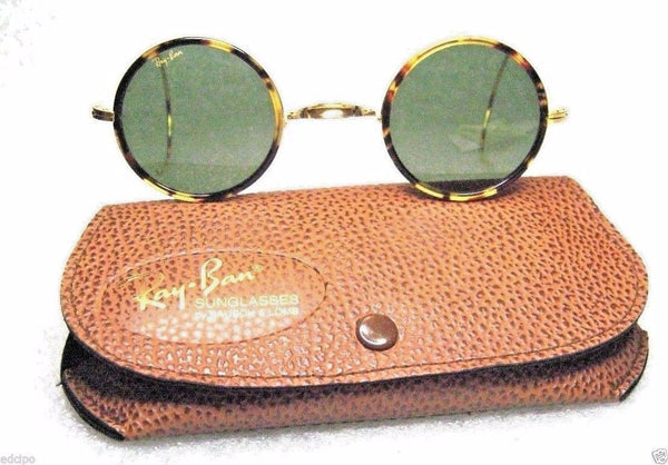 RAY-BAN *NOS VINTAGE B&L CHEYENNE I Lennon W1750 Honey~Tortoise *NEW SUNGLASSES - Vintage Sunglasses 