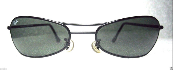 VINTAGE *NOS RAY-BAN B&L ORBS SLEEK W2384C Black Chrome Wrap NEW SUNGLASSES&CASE - Vintage Sunglasses 
