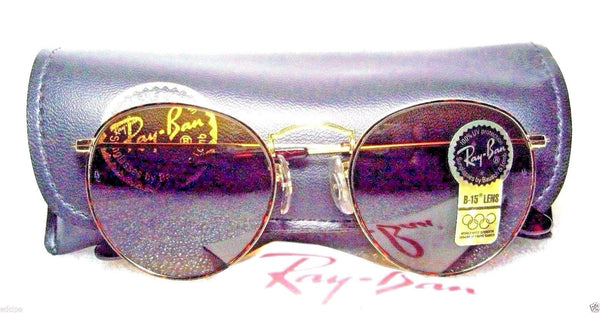 RAY-BAN *NOS VINTAGE B&L CLASSIC METALS 24k ARISTA TORTUGA W2186 *NEW SUNGLASSES - Vintage Sunglasses 