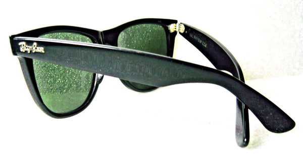 RAY-BAN VINTAGE B&L 1980's WAYFARER II "Polished Ebony" L1726 *NrMINT SUNGLASSES - Vintage Sunglasses 