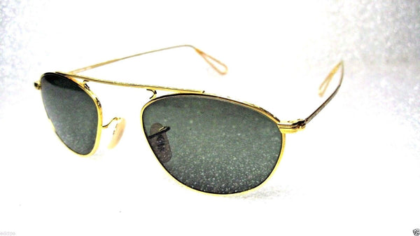RAY-BAN *NEW VINTAGE B&L Mod-AVIATOR W2003 Pinpoint Etched 24kGP *NOS SUNGLASSES - Vintage Sunglasses 