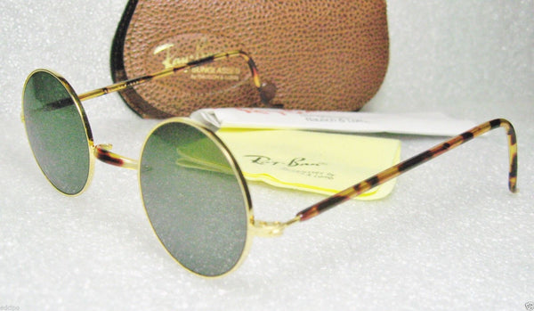 RAY-BAN *NOS VINTAGE B&L CHEYENNE II W1748-Gold Tortoise Lennon *NEW SUNGLASSES - Vintage Sunglasses 