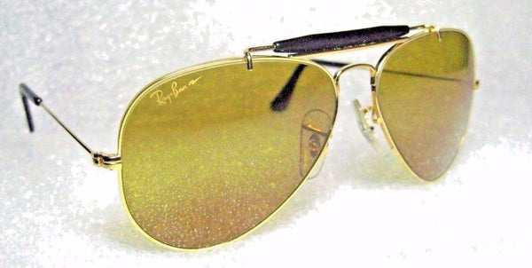 VINTAGE NOS RAY-BAN B&L AVIATOR *CHROMAX W1663 B-20CM Driving SRS NEW SUNGLASSES - Vintage Sunglasses 