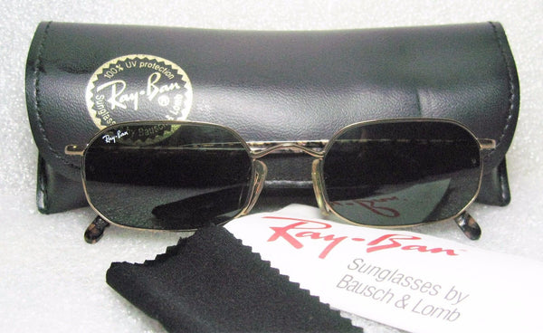 VINTAGE *NOS RAY-BAN B&L "Slim Line" W2648 Antique Gold Tortoise *NEW SUNGLASSES - Vintage Sunglasses 