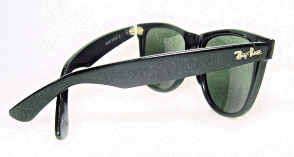 RAY-BAN VINTAGE B&L 1980's WAYFARER II "Polished Ebony" L1726 *NrMINT SUNGLASSES - Vintage Sunglasses 