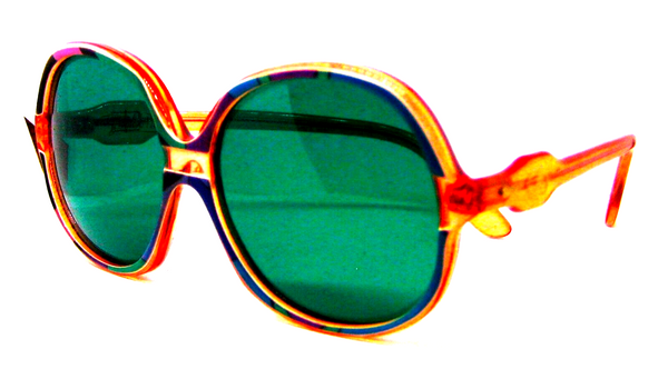 Vintage Rare Emilio Pucci 1960/70s Psychedelic France Mint Sunglasses