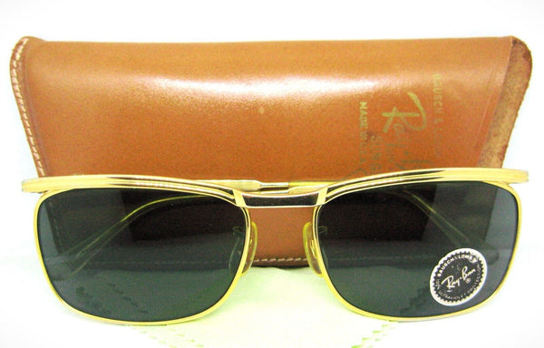 Ray-Ban USA NOS Vintage 1950s B&L Signet LX Deluxe Very Rare Sunglasses & Case