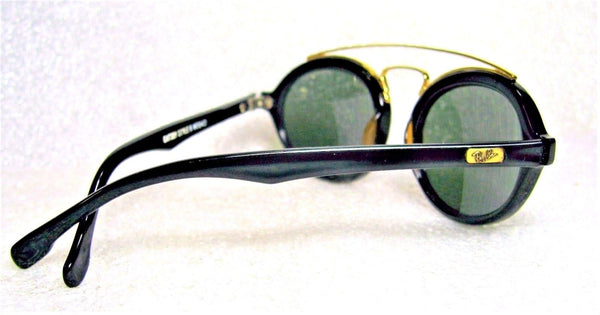 Ray-Ban USA Vintage NOS B&L Gatsby Style 6 Ebony-Gold W0940 New Sunglasses &Case - Vintage Sunglasses 