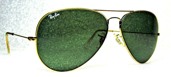 Ray-Ban USA NOS Vintage B&L Aviator Arista 24kGP 58mm G-15 New Sunglasses & Case