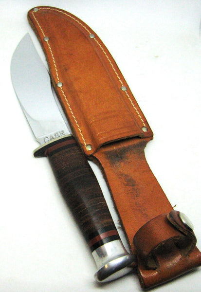 Very Rare Vintage CASE USA 1950s Fixed Blade Skinning Hunting Knife & Sheath