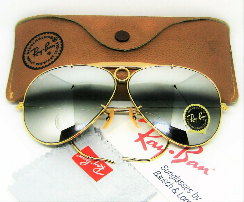 Ray-Ban USA Vintage NOS B&L Aviator *DGM G31 Bullet Hole Shooter New  Sunglasses