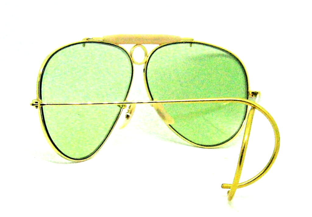 Ray-Ban USA Vintage 70s B&L NOS Aviator Green Changeable 