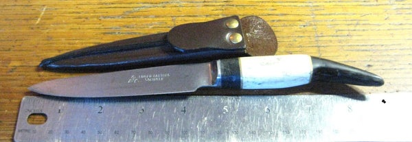 Vintage 1900s Gaucho Facon  Antique Solingen knife Haering. Deer & Buffalo Horn
