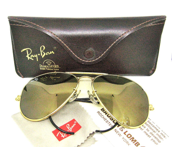 Ray-Ban USA B&L NOS Diamond Hard Aviator Outdoorsman 62mm Survivor Sunglasses