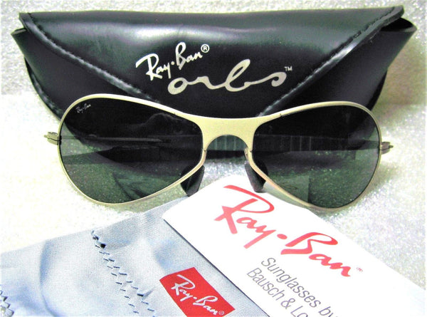 Ray-Ban USA *NOS Vintage B&L "Infinity" Metal W2373 Matte Silver *New Sunglasses - Vintage Sunglasses 