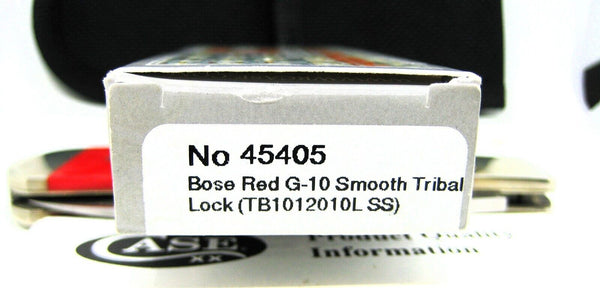 New CASE XX Bose Red 2021 G-10 Smooth Tribal Lock - New In Box