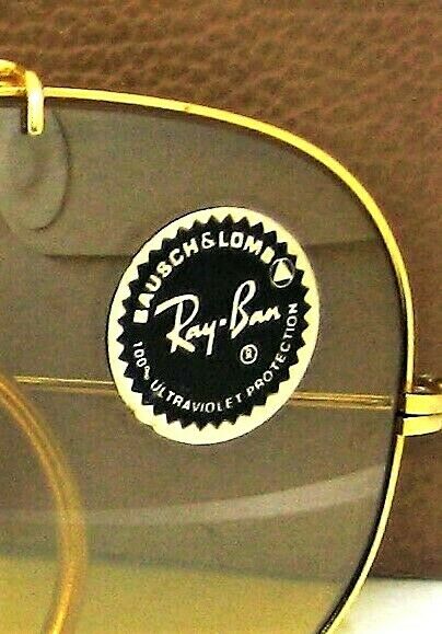 Ray-Ban USA Vintage NOS B&L Aviator Shooter FullMirror Ambermatic New Sunglasses