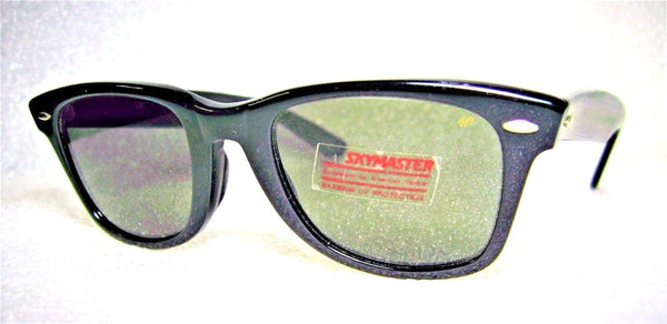 American Optical NOS Vintage Rare Wayfarer Skymaster Blues 50mm New Sunglasses - Vintage Sunglasses 