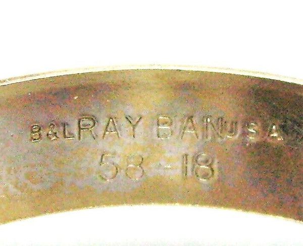 Ray-Ban USA Vintage 1960s B&L Elvis square 10k Go Etched Rare Mint Sunglasses