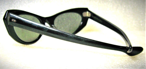 Ray-Ban USA 1950s Vintage B&L Rare Marche' Black Cateye Mint Sunglasses & Case - Vintage Sunglasses 