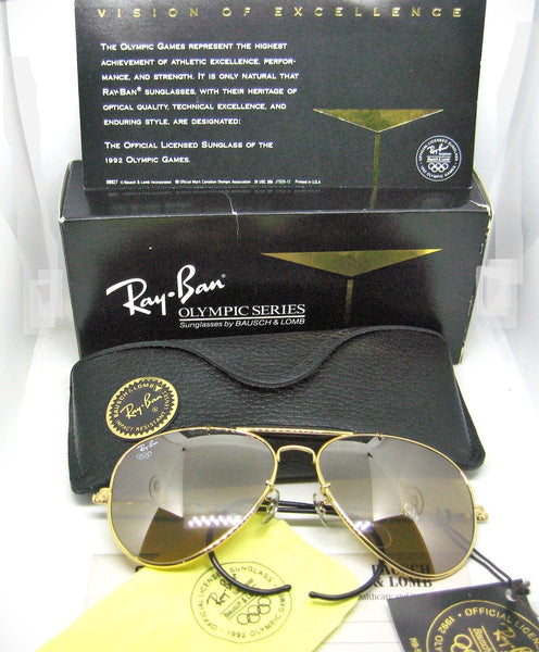 Ray-Ban USA Vintage B&L NOS The General RB50 Olympics Aviator Rare Sunglasses
