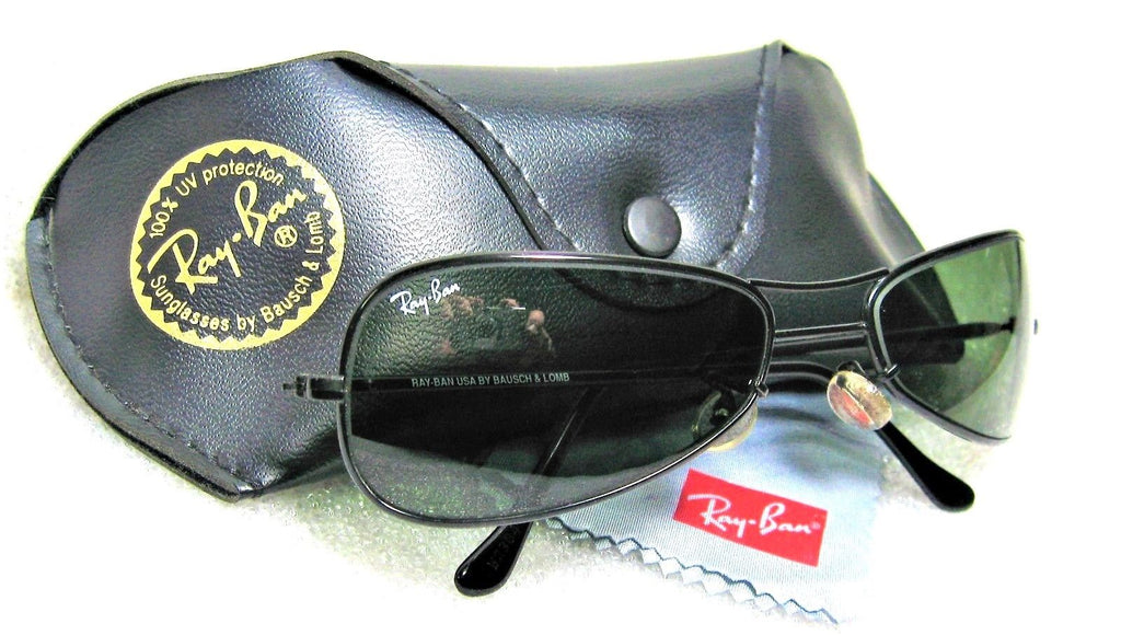 Ruin subtropisk Edition Ray-Ban Vintage *NOS B&L Orbs W2384 Sleek Black Chrome Wrap *NEW Sunglasses