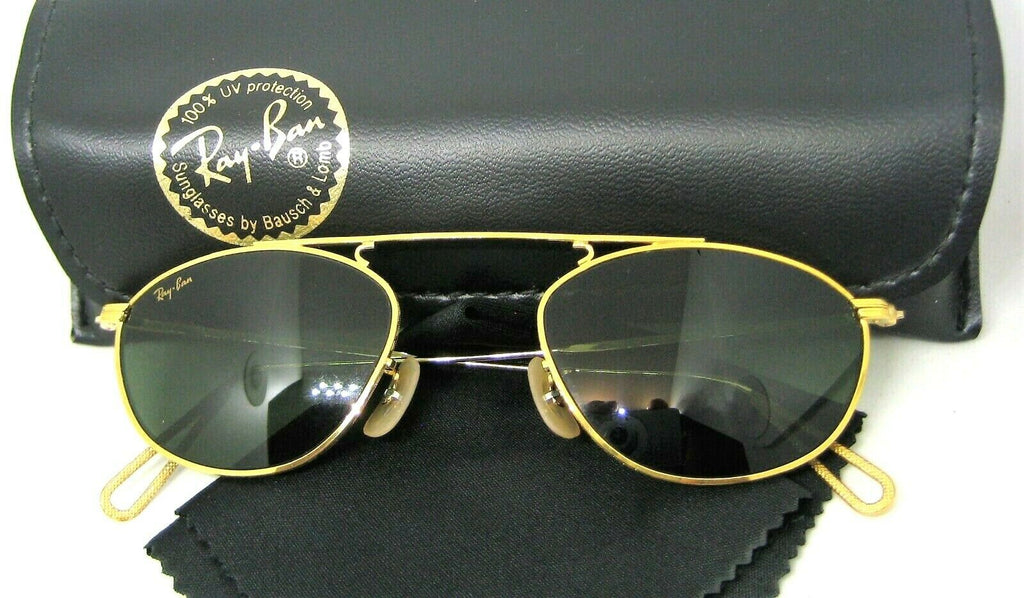 Ray-Ban USA NOS Vintage B&L Mod Aviator W2003 Pinpoint Etched New Sunglasses