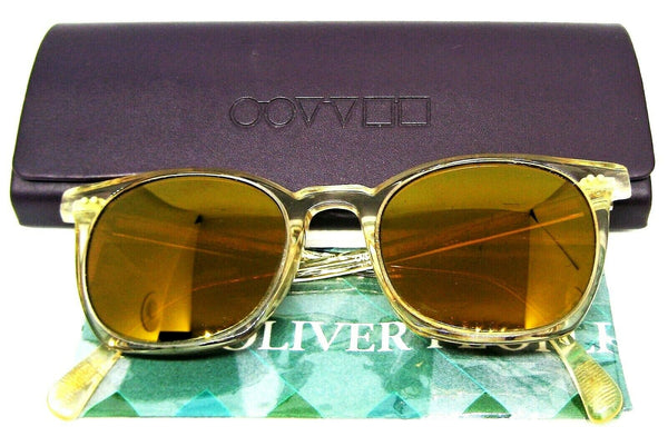 Peoples Vintage L.A. Coen OV5297SU 49-20 Transparent Full Mirror NOS Sunglasses - Vintage Sunglasses 