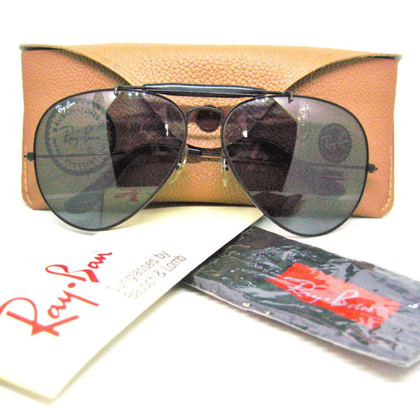 Ray-Ban USA Vintage 1990s B&L NOS Aviator Blue Change Outdoorsman New Sunglasses