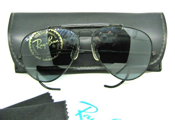 Ray-Ban USA Vintage B&L Aviator Outdoorsman Blue Changeables BkChrome Sunglasses