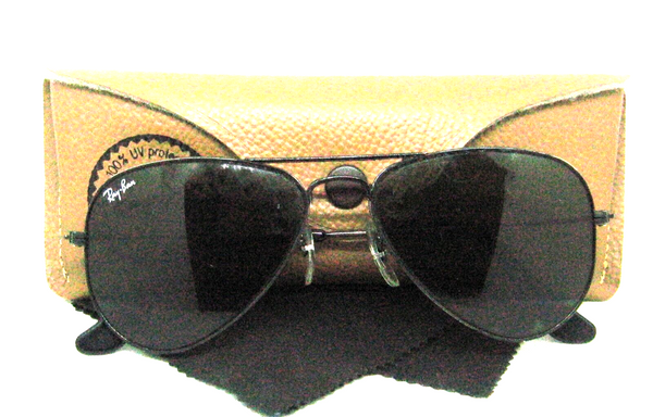 Ray-Ban USA Vintage 90s B&L Aviator L2848 Small 52 G-15 Black Chrome Sunglasses