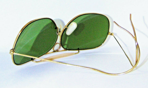 Ray-Ban USA 1960s Vintage B&L Aviator 12k GF RB-3 Wide Decot Shooter Sunglasses - Vintage Sunglasses 