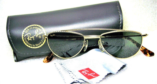 Ray-Ban USA NOS Vintage B&L 40s Retro Aviator W1758 24kGP Arista New Sunglasses