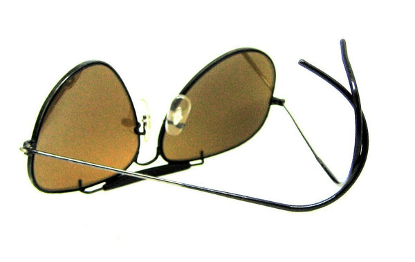 Ray-Ban USA Vintage B&L Aviator Outdoorsman I B-15 Sharp Black Chrome Sunglasses
