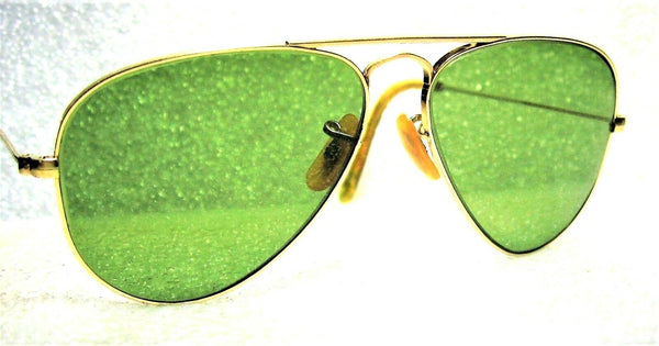 Vintage Ray-Ban USA Rare 1940s B&L Pilot 52 RB-3 Aviator 12kGF Sunglasses & Case - Vintage Sunglasses 